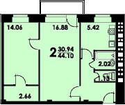 Планы квартир дома серии II-29